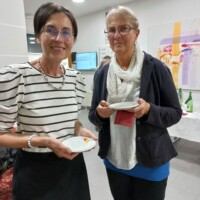 Teilnehmer des Vortrags bei der Agape Teilnehmer des Vortrags bei der Agape