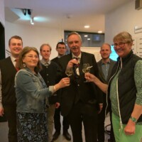 Gäste mit Präsidentin Moser und Prof. Stark