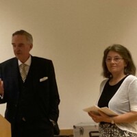 Prof. Stark und Dr Gertrud Moser