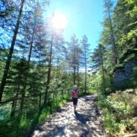 Pilger auf der Wallfahrt