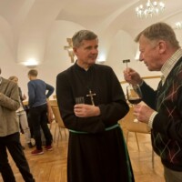 Fr. Gabriel mit Gast