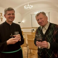 Fr. Gabriel mit Gast