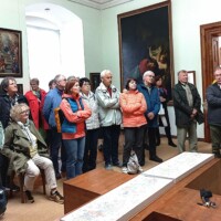 Reiseteilnehmer im Stift Seitenstetten