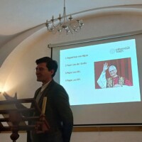 Prof. Mallmann beim Vortrag